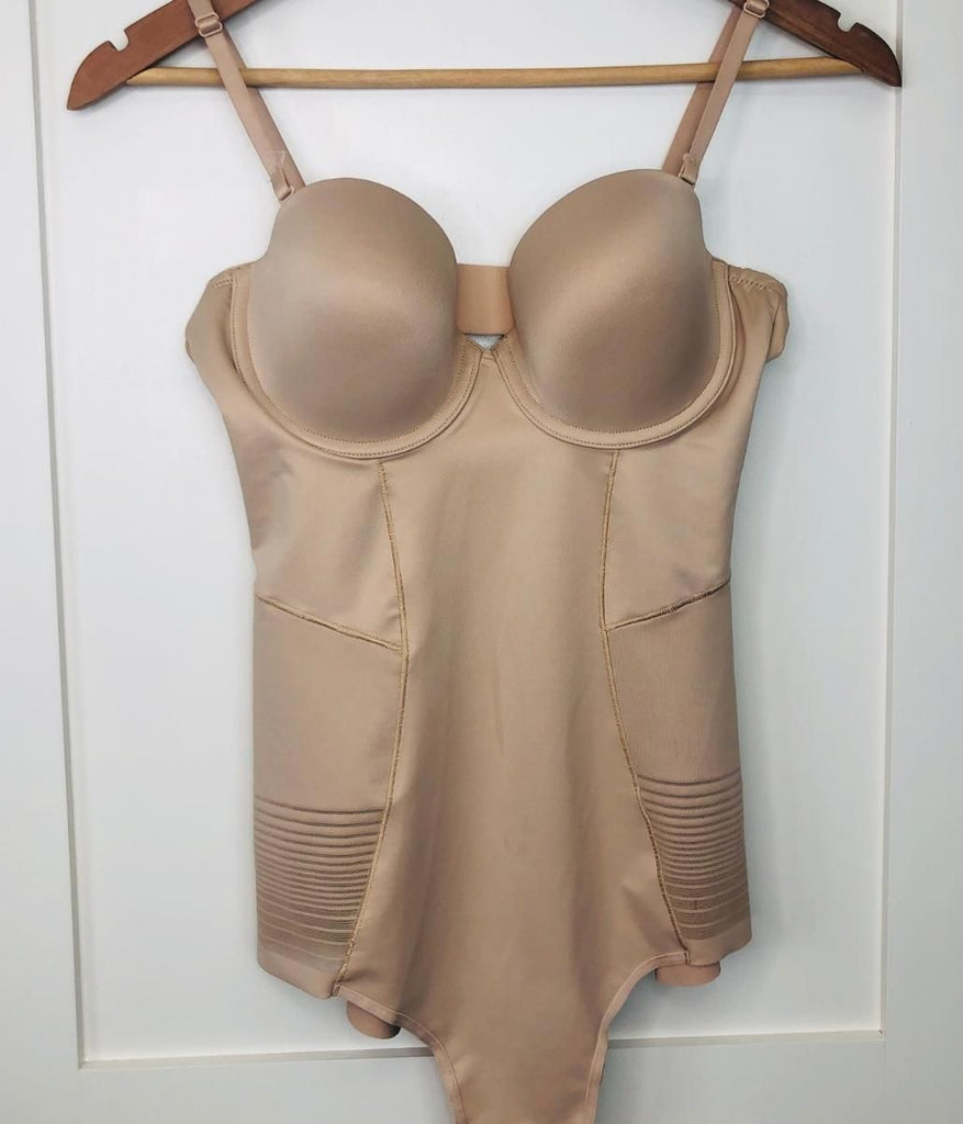 Ex Highstreet Ladies Nude Shapewear Body Suit 38DD Us (38E UK