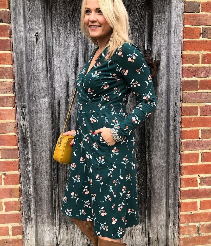 Brakeburn Cherry Wrap Dress Highstreet Outlet UK
