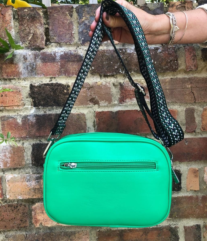 Green Vegan Leather Camera Bag Highstreet Outlet UK