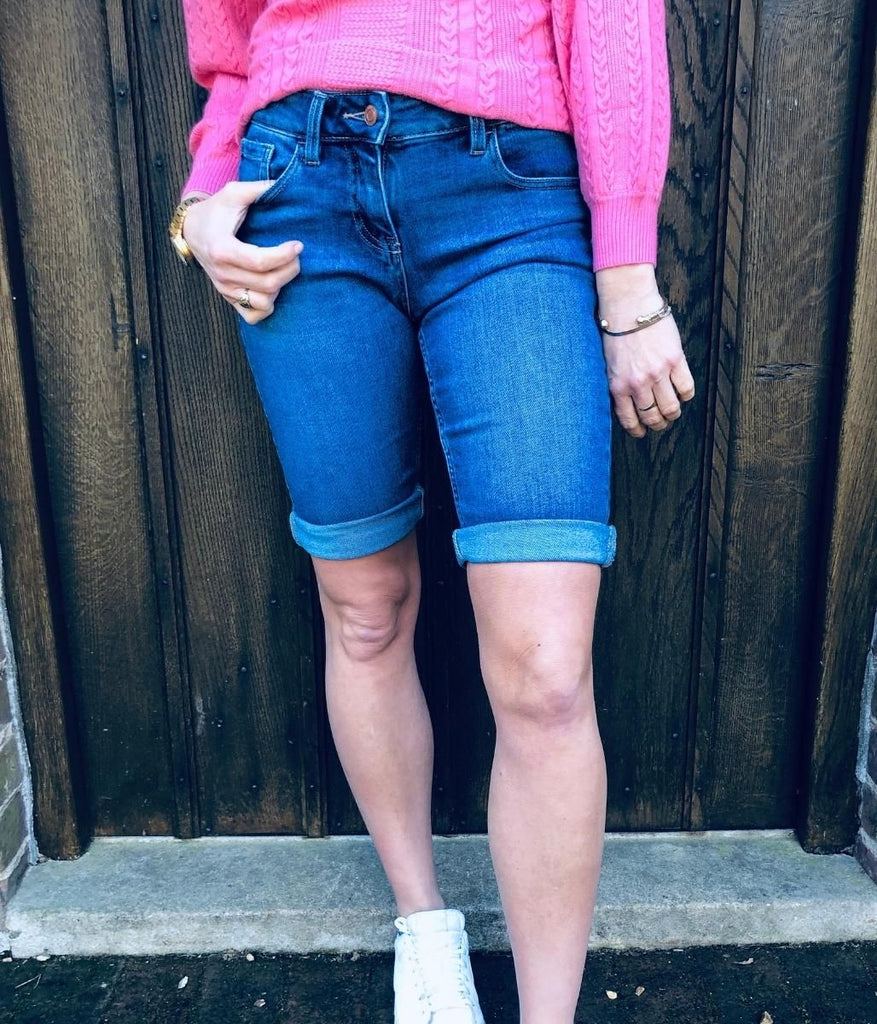 Denim Denim Knee Length Shorts from a famous UK store save 50