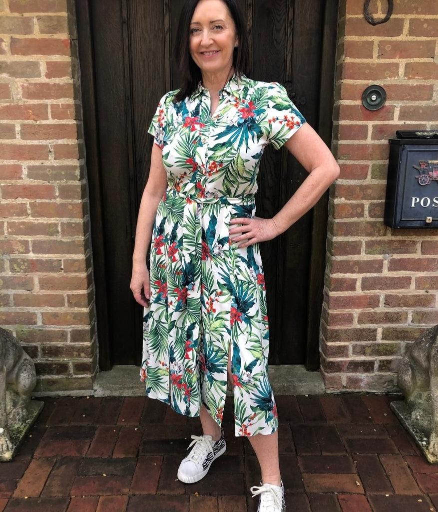 Stone Tropical Shirt Dress – Highstreet Outlet UK