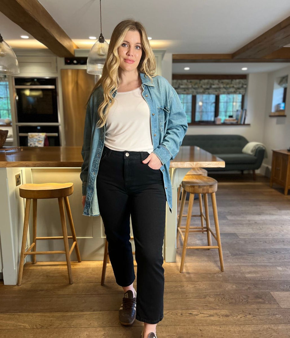 Light Blue Oversized Denim Shirt