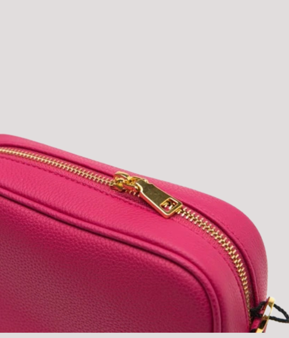 Women's Tan Premium  Leather Tassel Crossbody Bag – Adjustable Strap & Zip Fastening