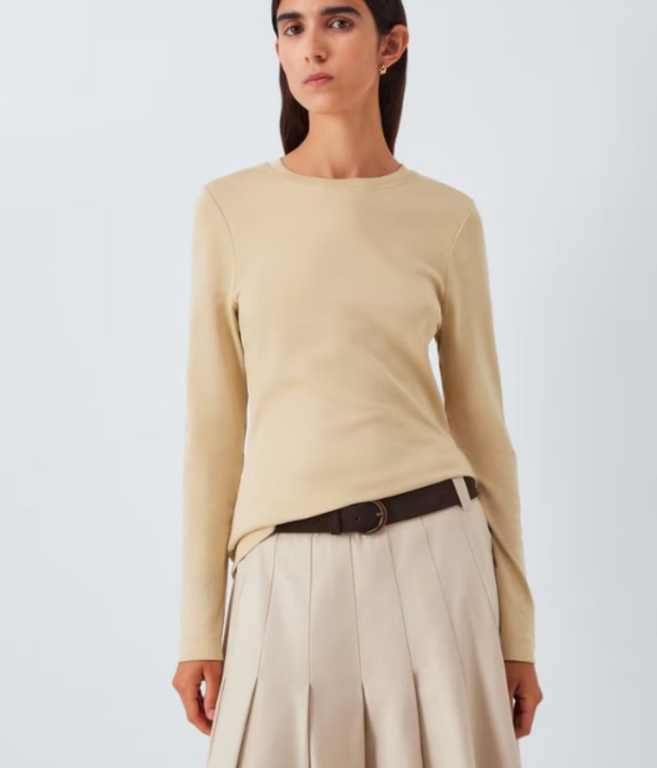Natural Organic Cotton Long Sleeve T Shirt