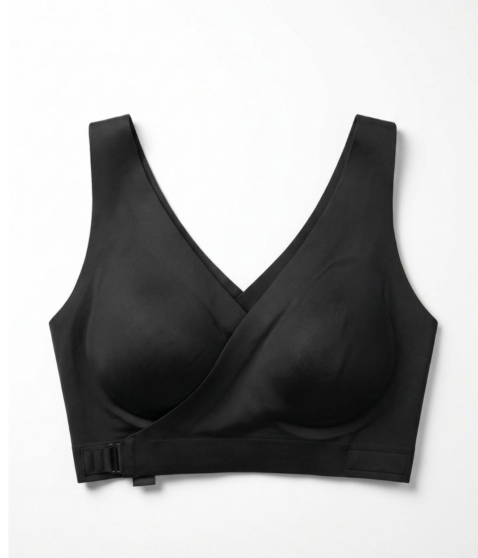 Black Front Fastening Posture Bra