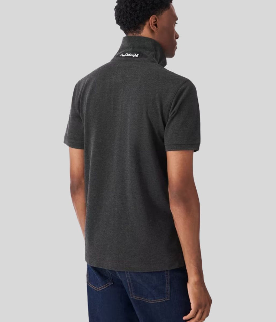 Charcoal Mens Classic Cotton Polo Shirt