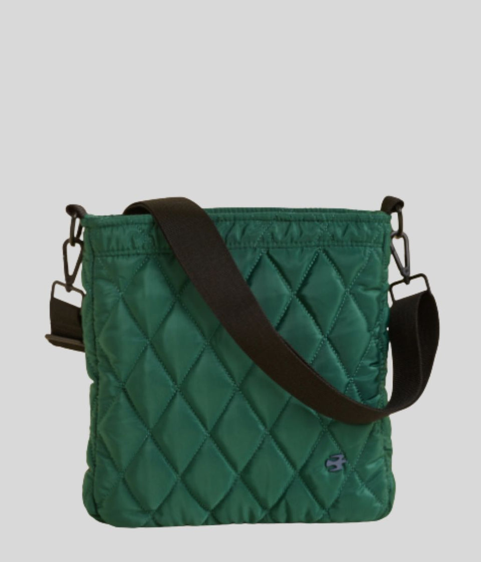 Brakeburn Green Quilted Crossbody Bag