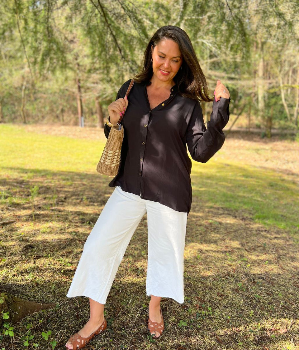 Black Cupro Classic Shirt