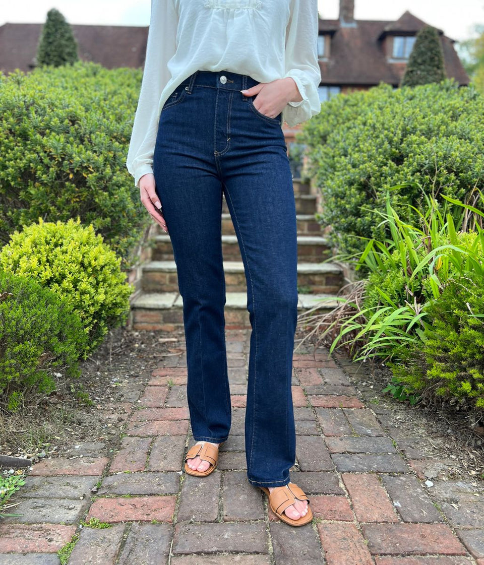 Dark Indigo Bootflare Jeans
