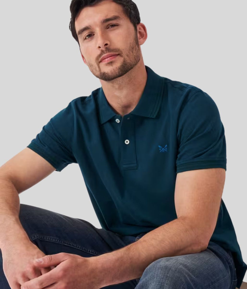 Dark Green Mens Classic Cotton Polo Shirt