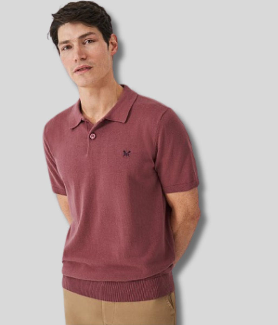 Rose Pink Mens Classic Cotton Polo Shirt
