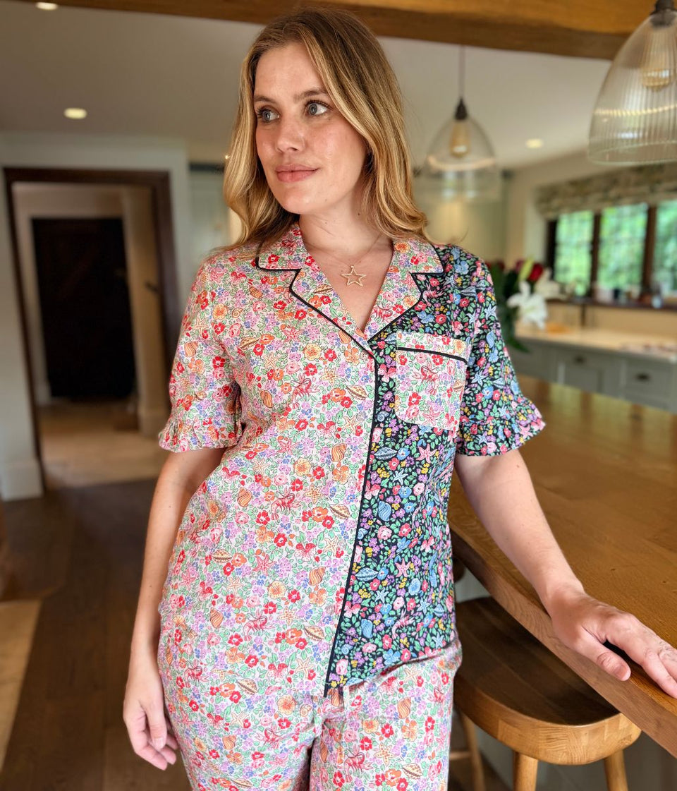 Waters Ditsy Print Cotton Pyjamas