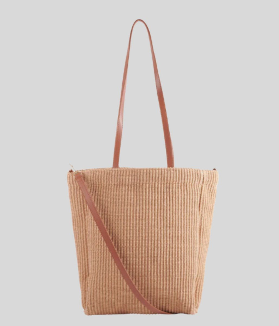 Riviera Raffia Shoulder Bag