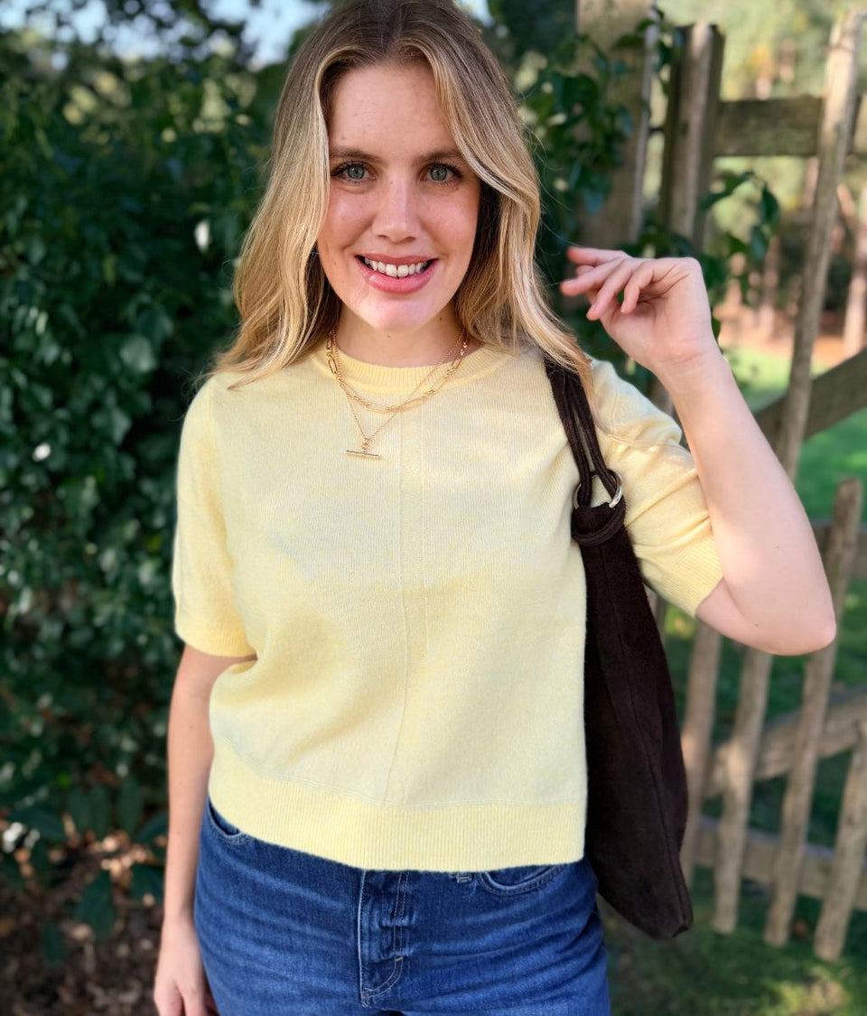 Lemon Short Sleeve Jumper