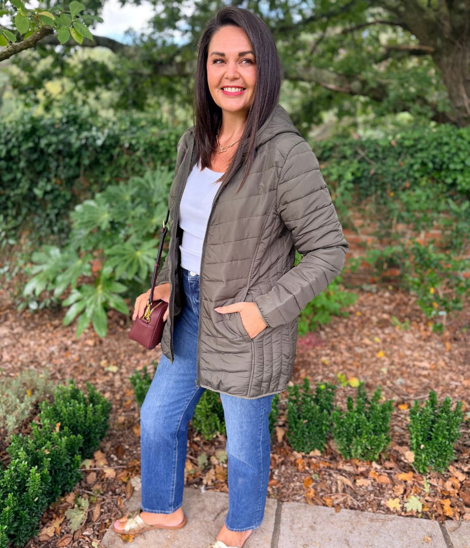 Khaki Padded Coat