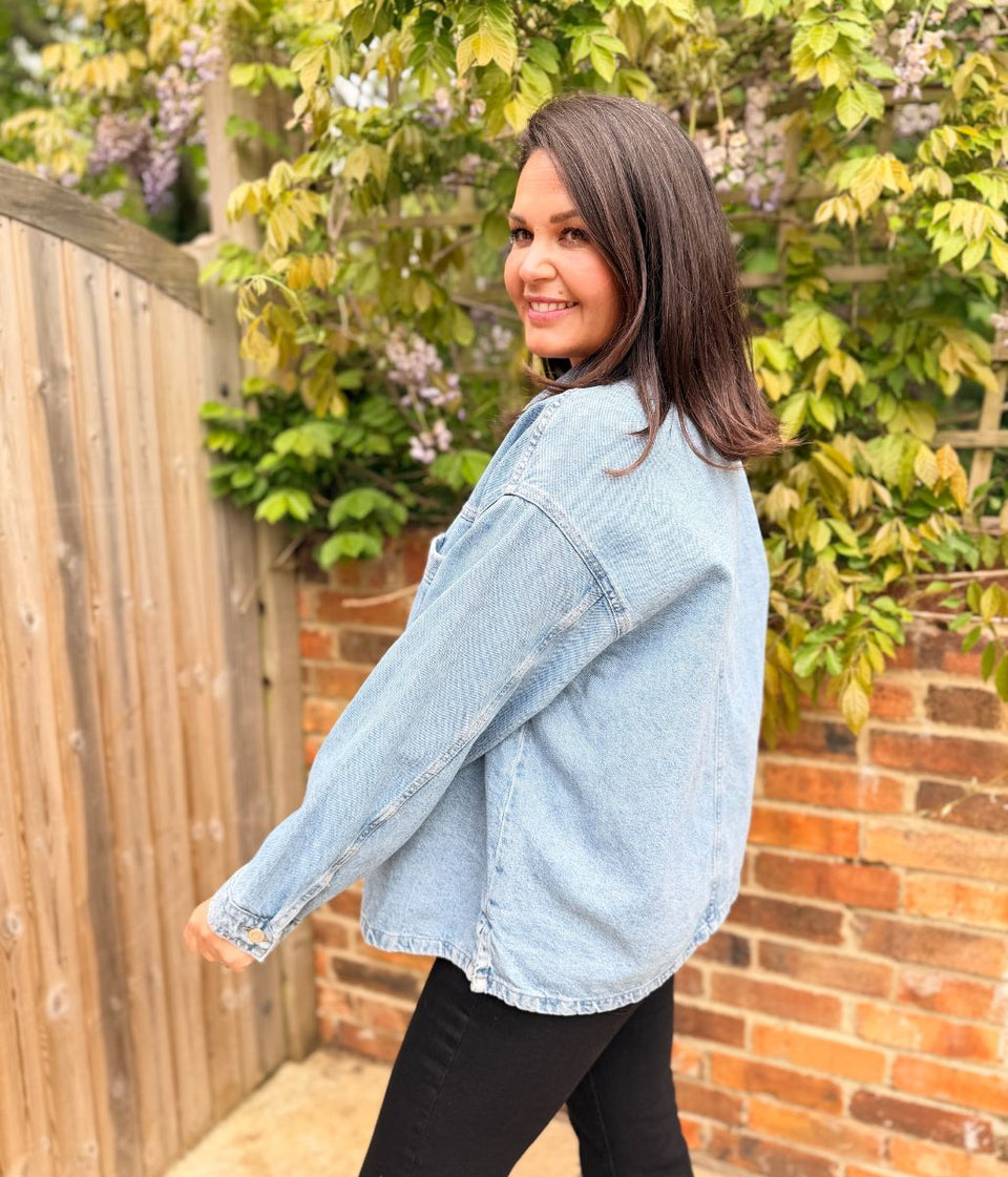Light Blue Denim Shacket