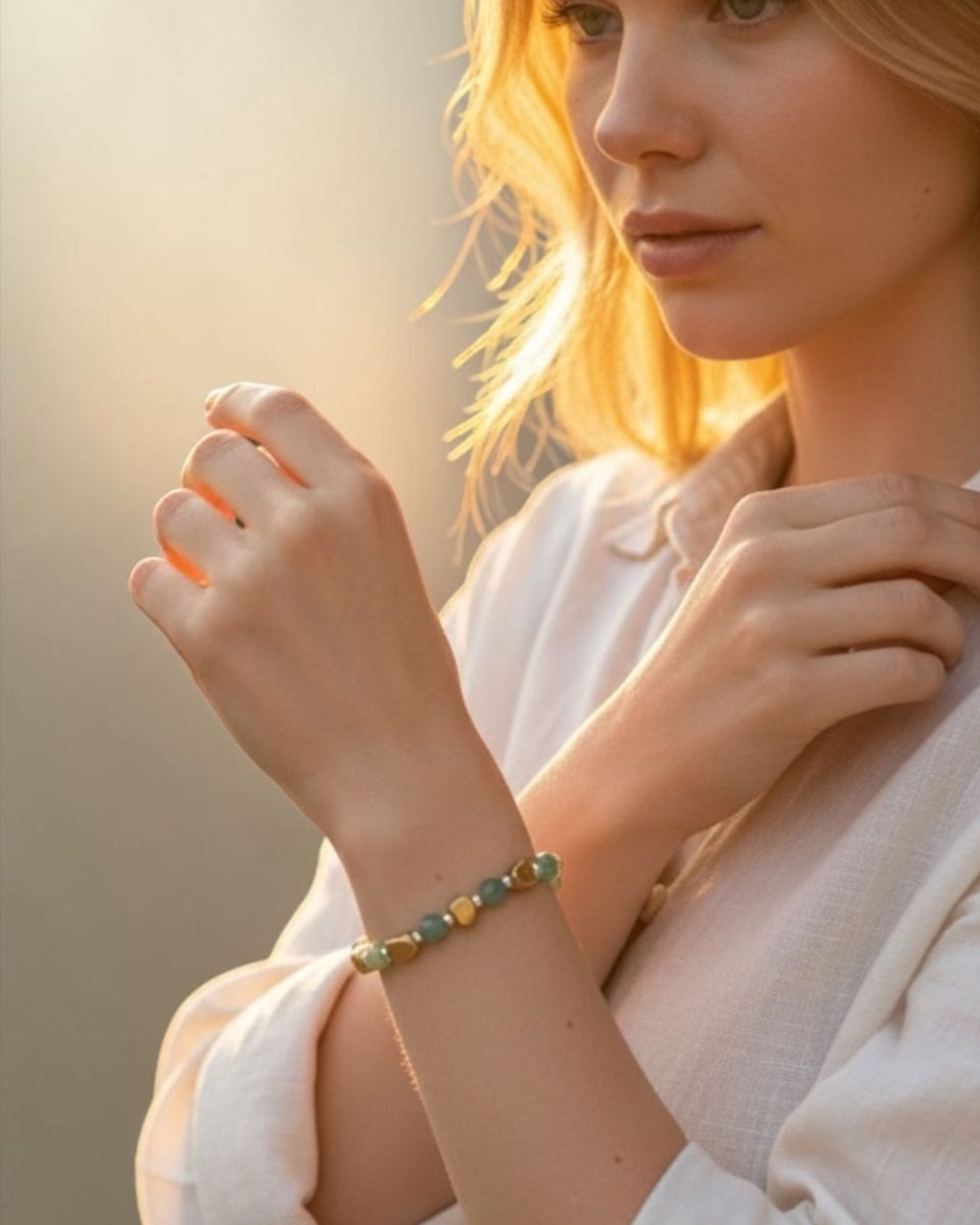 Green Natural Stone Bracelet