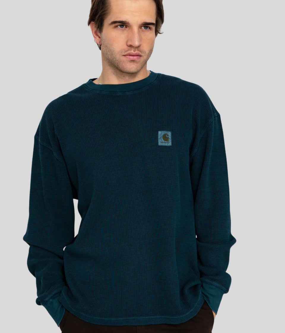 Teal Carhartt Vista Waffle Long Sleeve Top