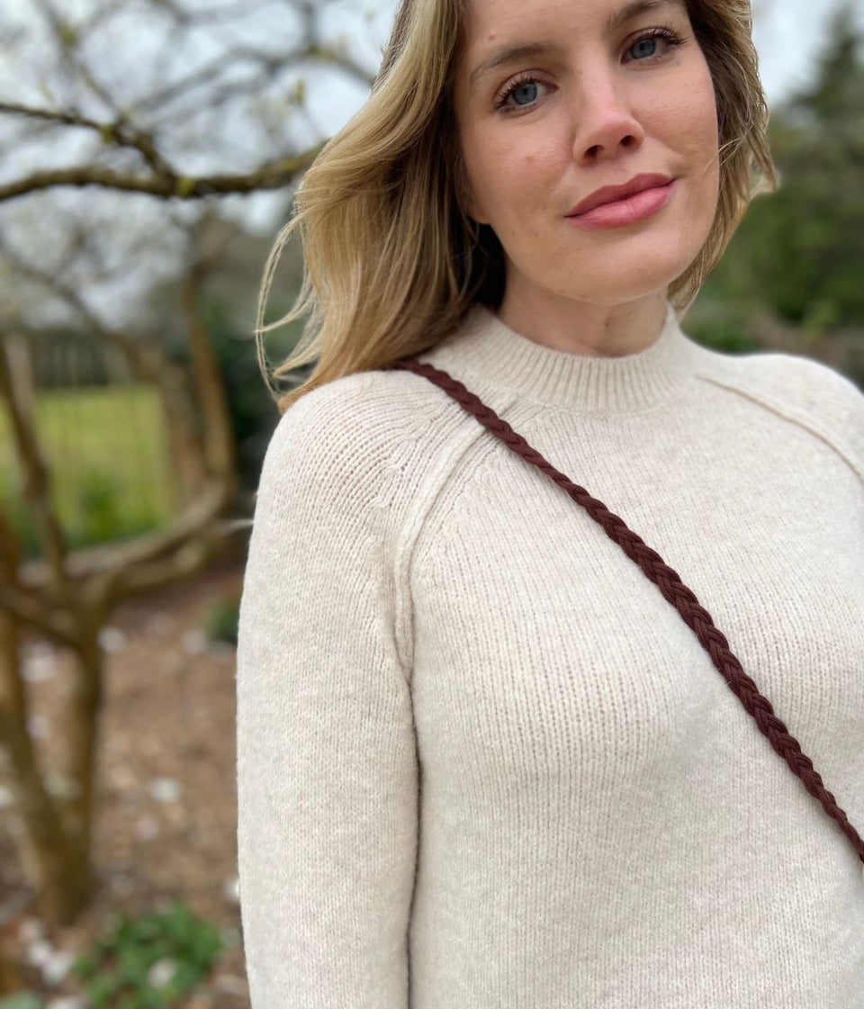 Natural Textured Wool Blend Jumper