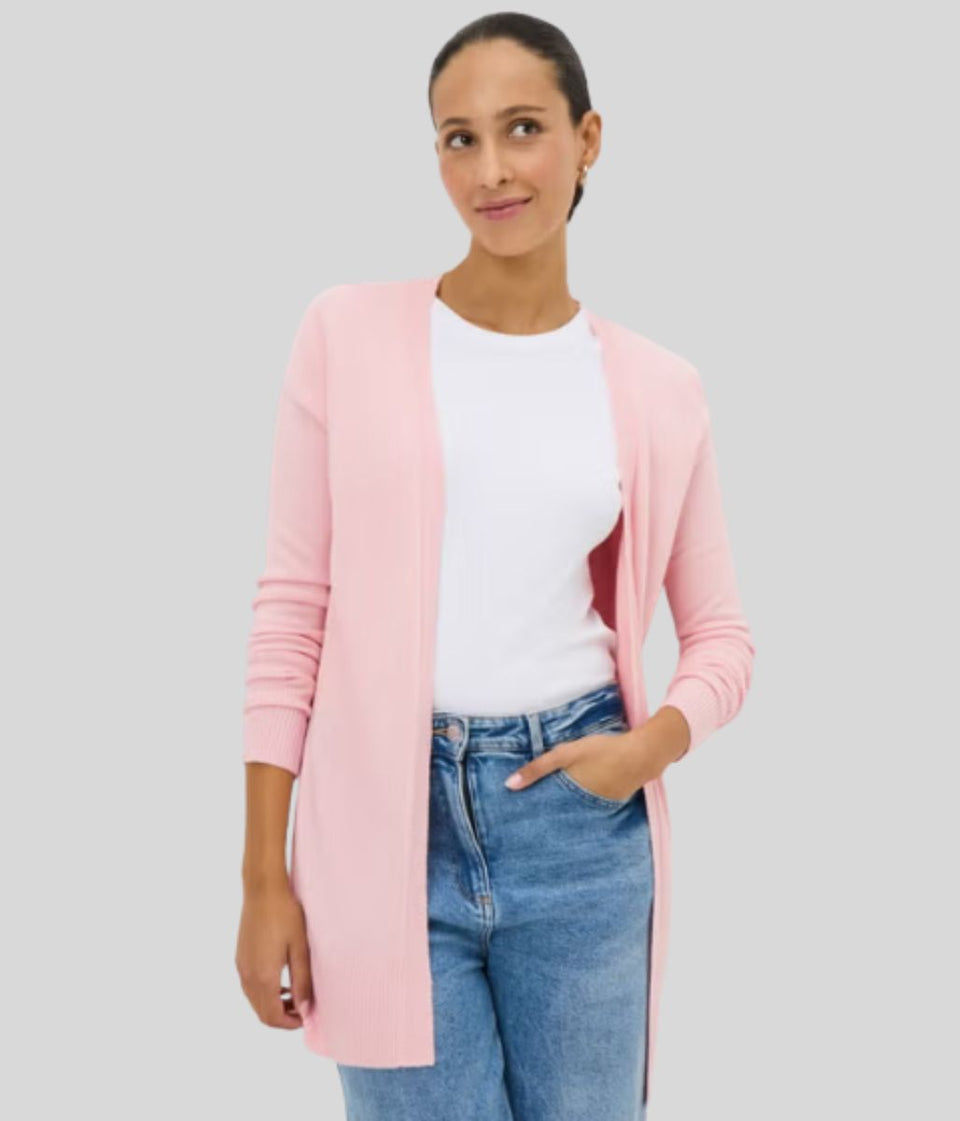 Pink Supersoft Longline Cardigan