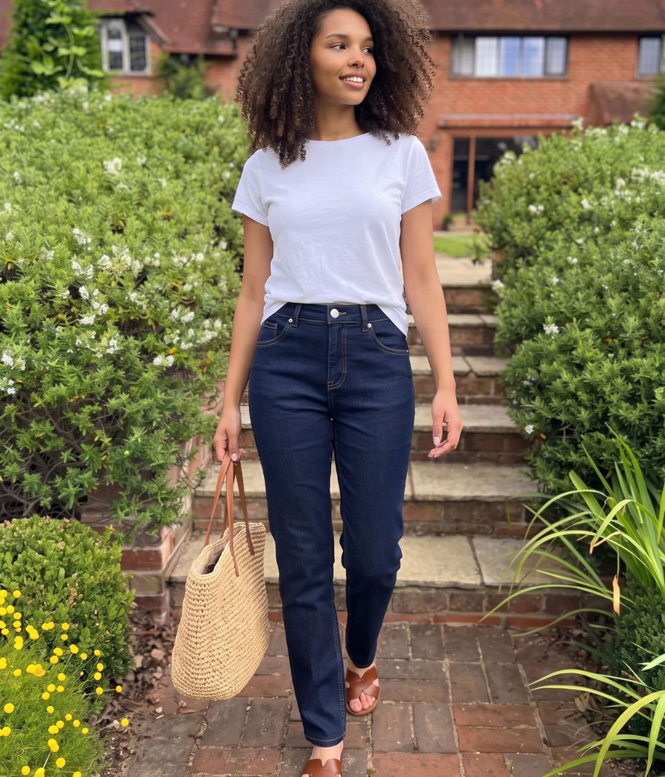 Dark Indigo Sienna Straight Leg Jeans