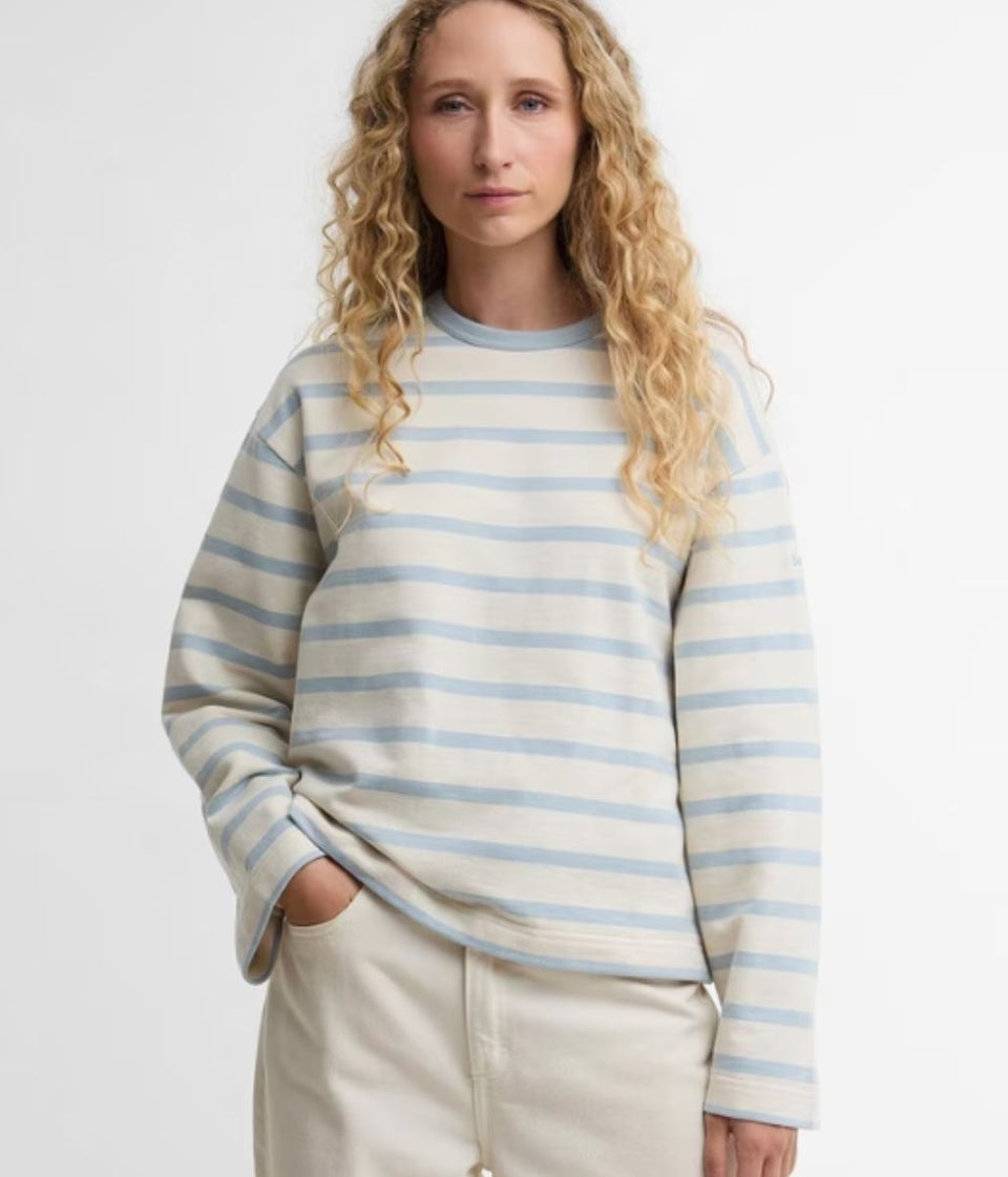 Fawley Striped Cotton Sweatshirt
