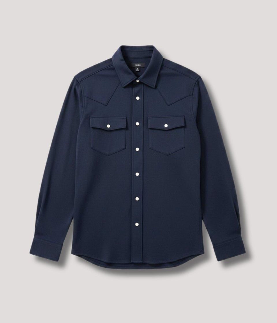Navy Mens Premium Over Shirt