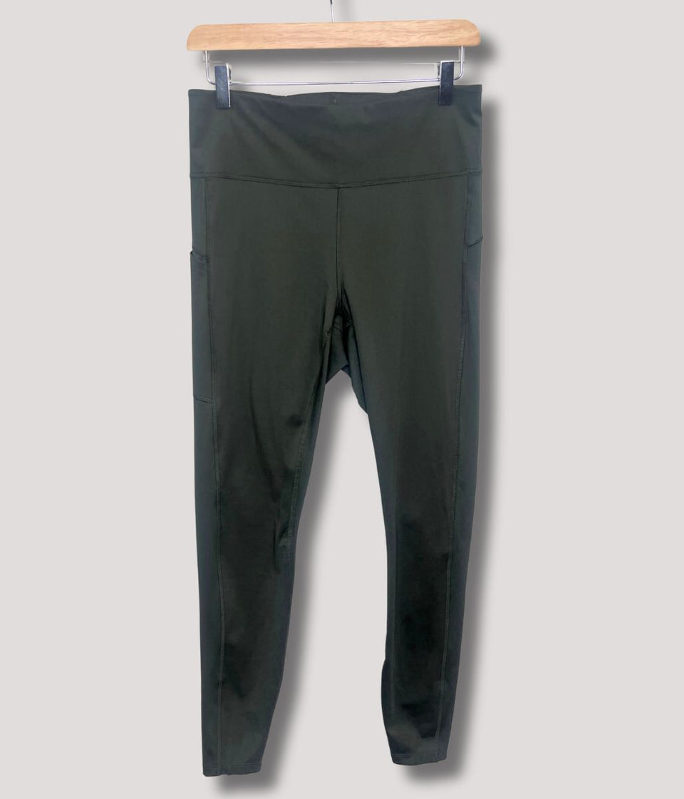 Khaki Good Move High Waisted Leggings