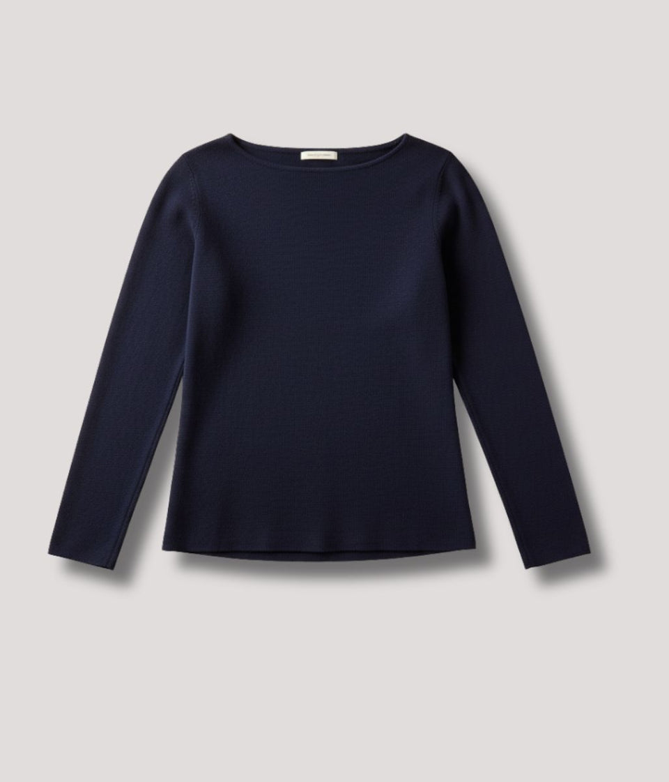 Navy Cotton Tunic Style Jumper