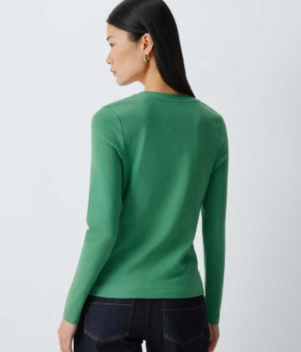 Green Organic Cotton Long Sleeve T Shirt