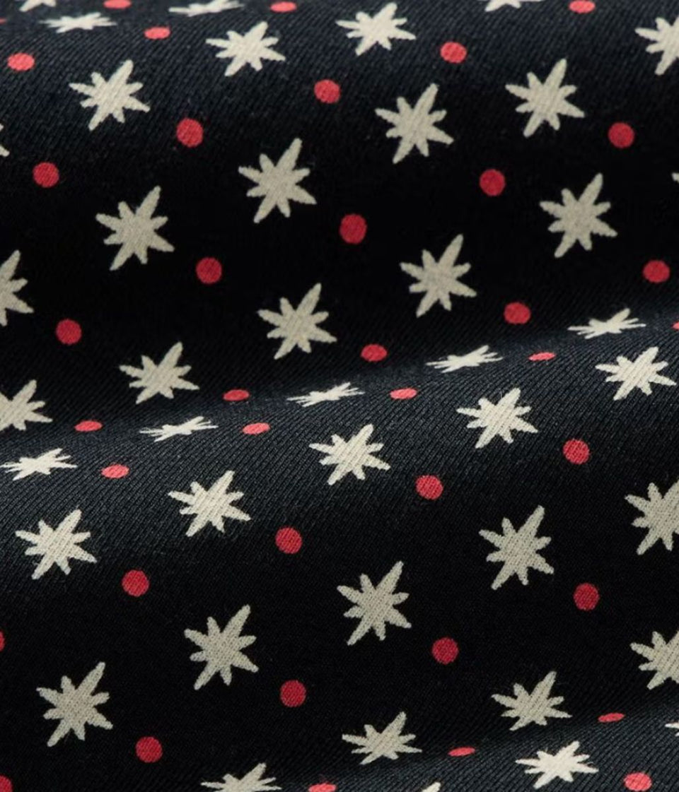 Black Star Print Designer Tencel Pyjamas