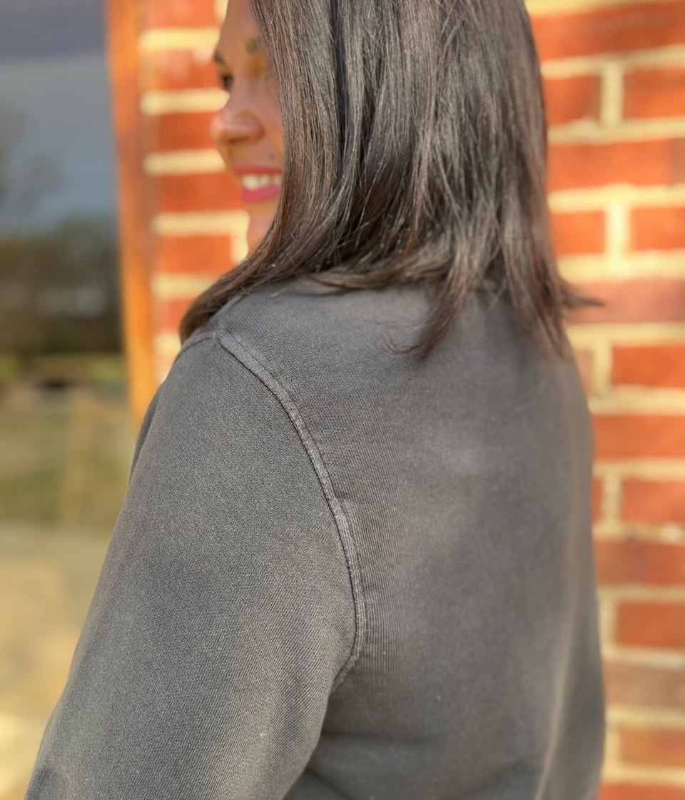 Grey Garment Dyed Sweatshirt