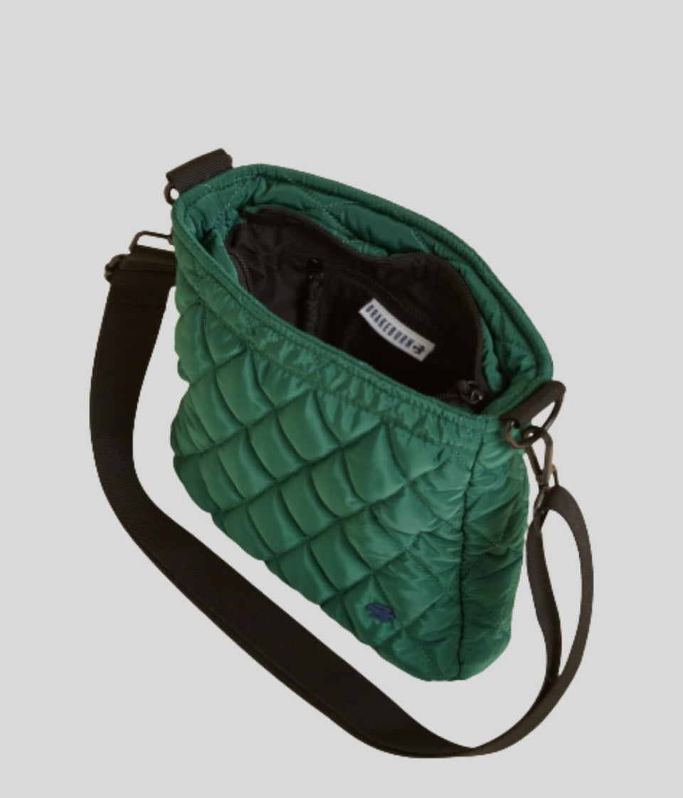 Brakeburn Green Quilted Crossbody Bag
