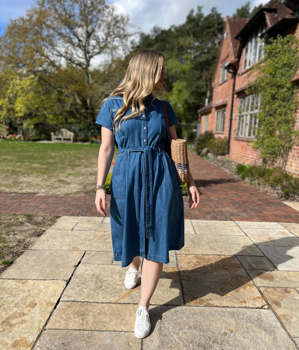 Brakeburn Denim Blue Shirt Dress