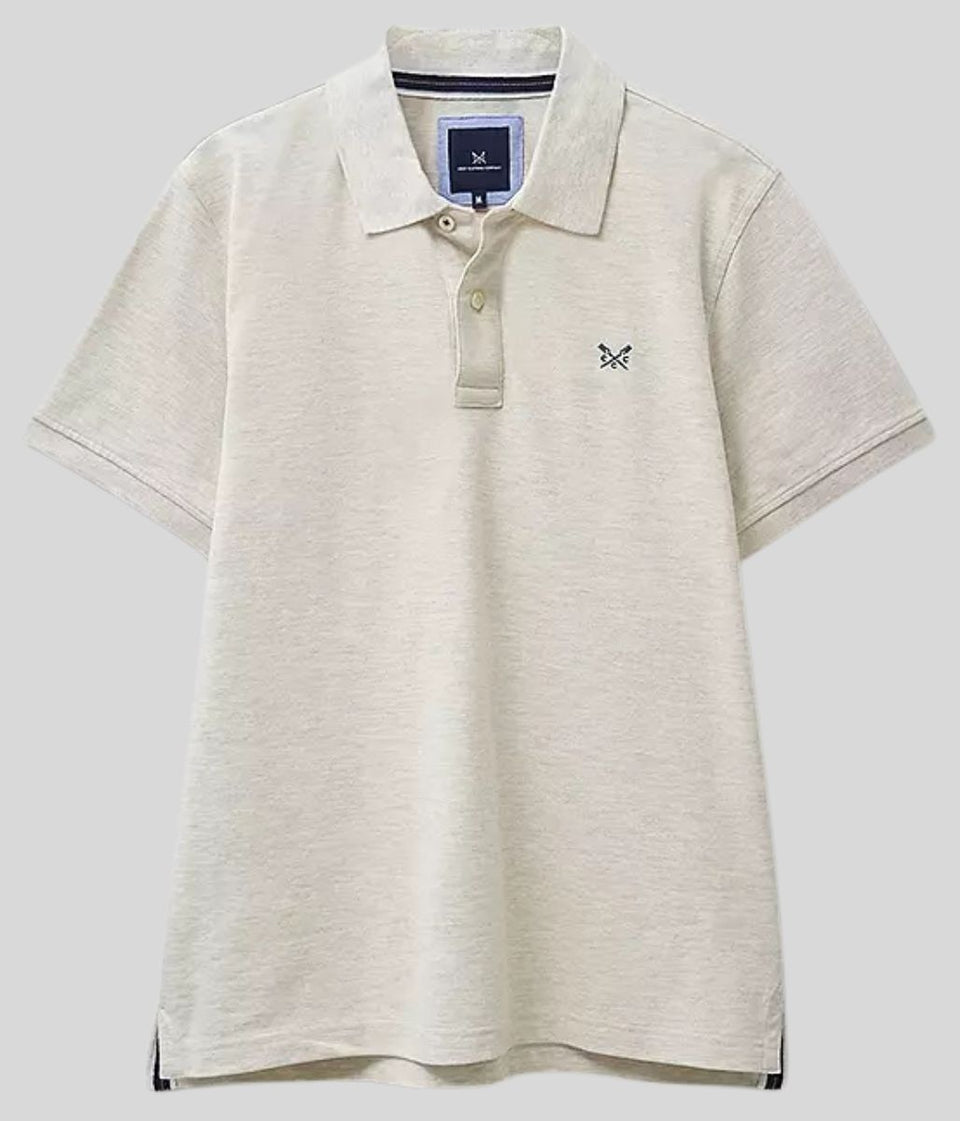 Natural Mens Classic Cotton Polo Shirt