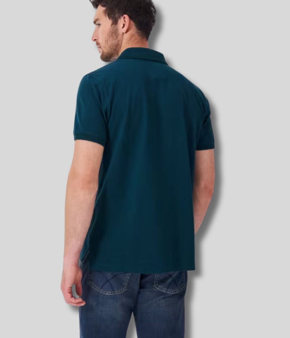 Dark Green Mens Classic Cotton Polo Shirt