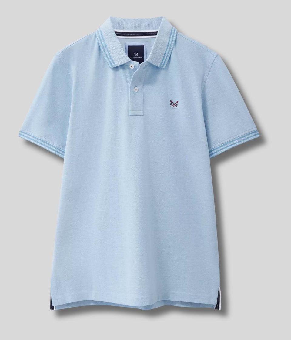 Light Blue Mens Classic Cotton Polo Shirt