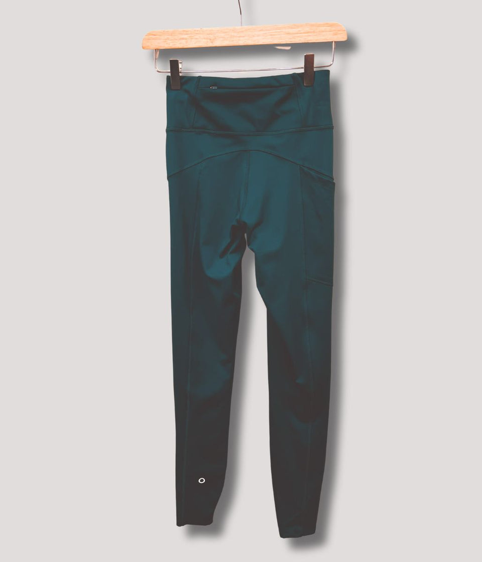 Turquoise Abstract Print Good Move High Waisted Leggings