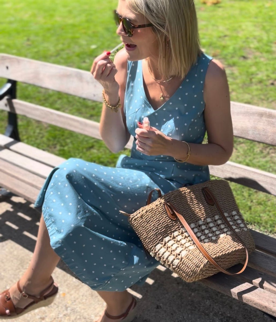 Ex Seasalt Dot Sky Beyond Dress