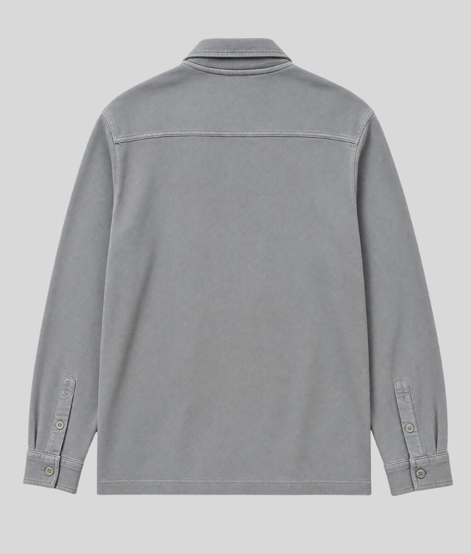 Mens Sage Cotton Jersey Overshirt