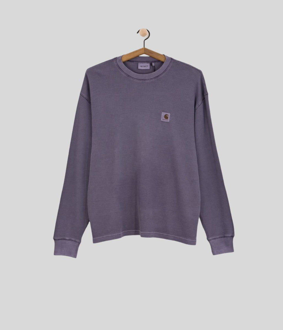 Purple Carhartt Vista Waffle Long Sleeve Top