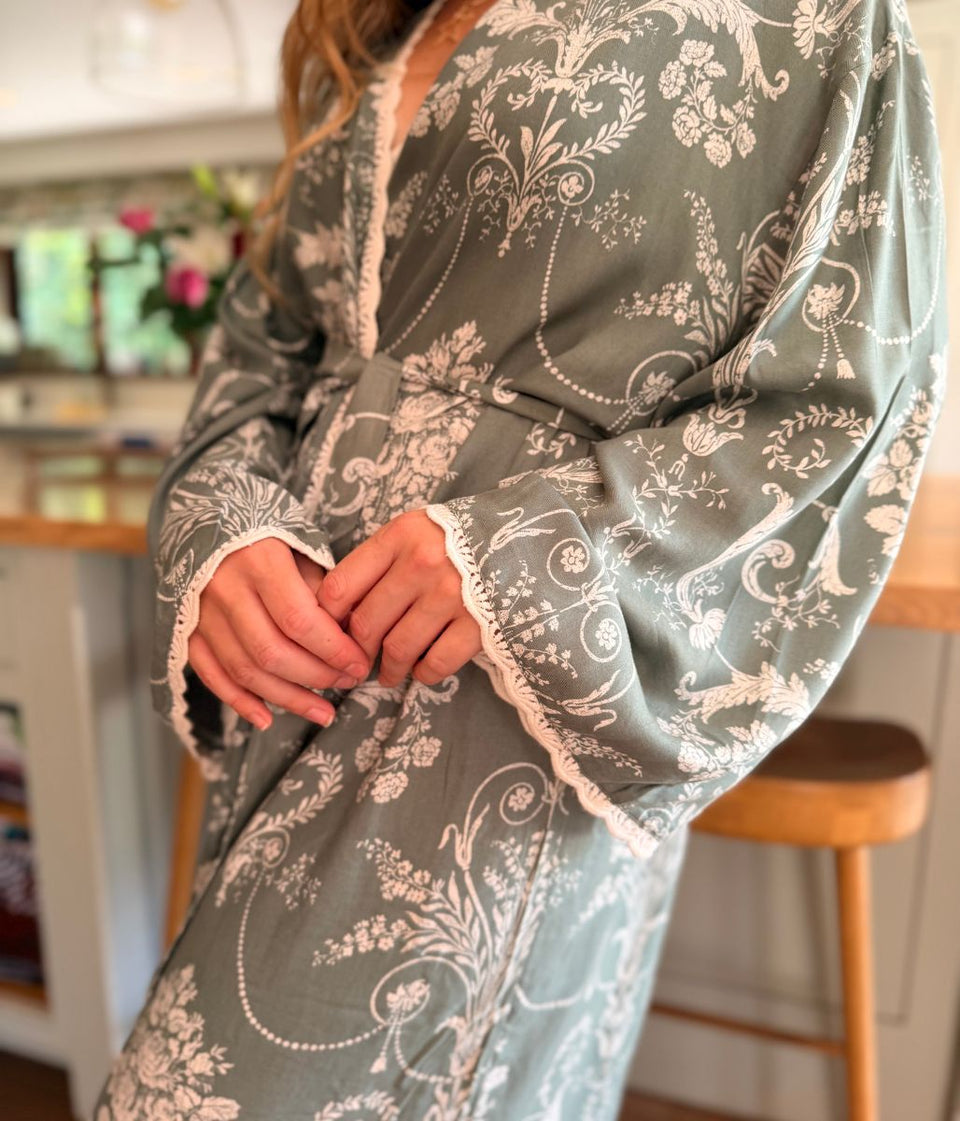 Green Josette Dressing Gown