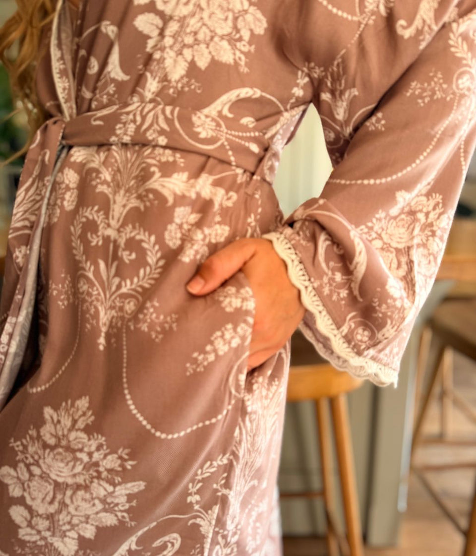 Mauve Josette Dressing Gown