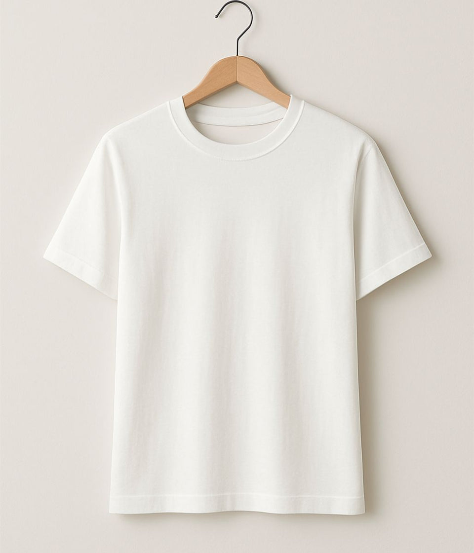 White Premium Cotton Rich T Shirt