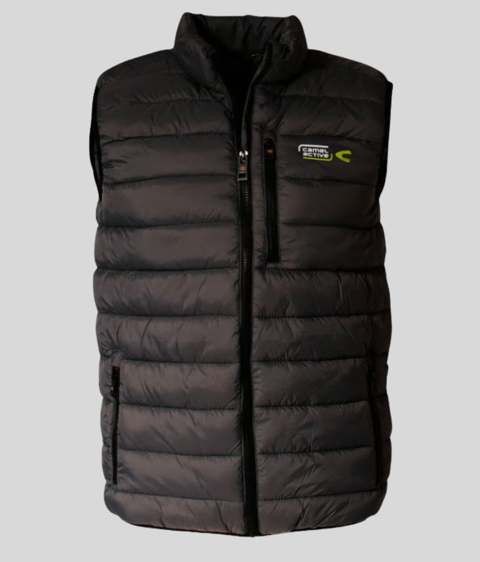 Mens Black Padded Gilet