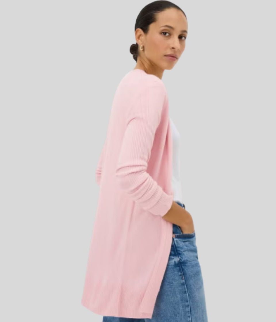 Pink Supersoft Longline Cardigan