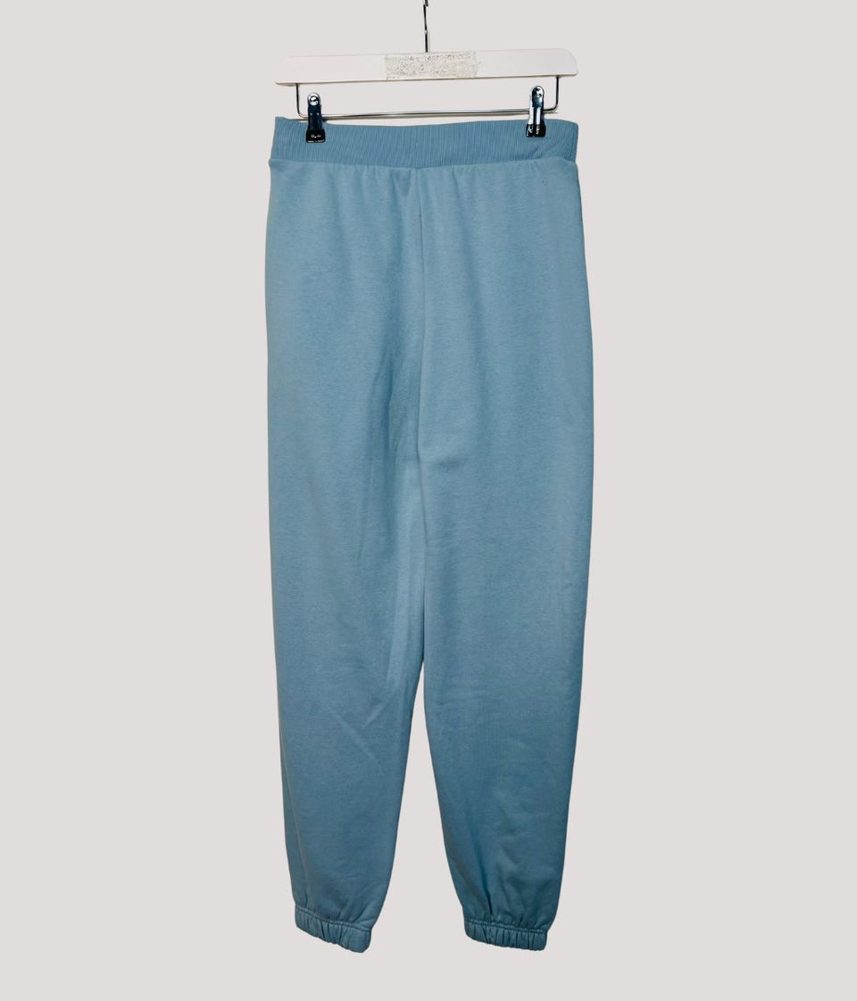 Blue Cotton Rich Cuffed Joggers