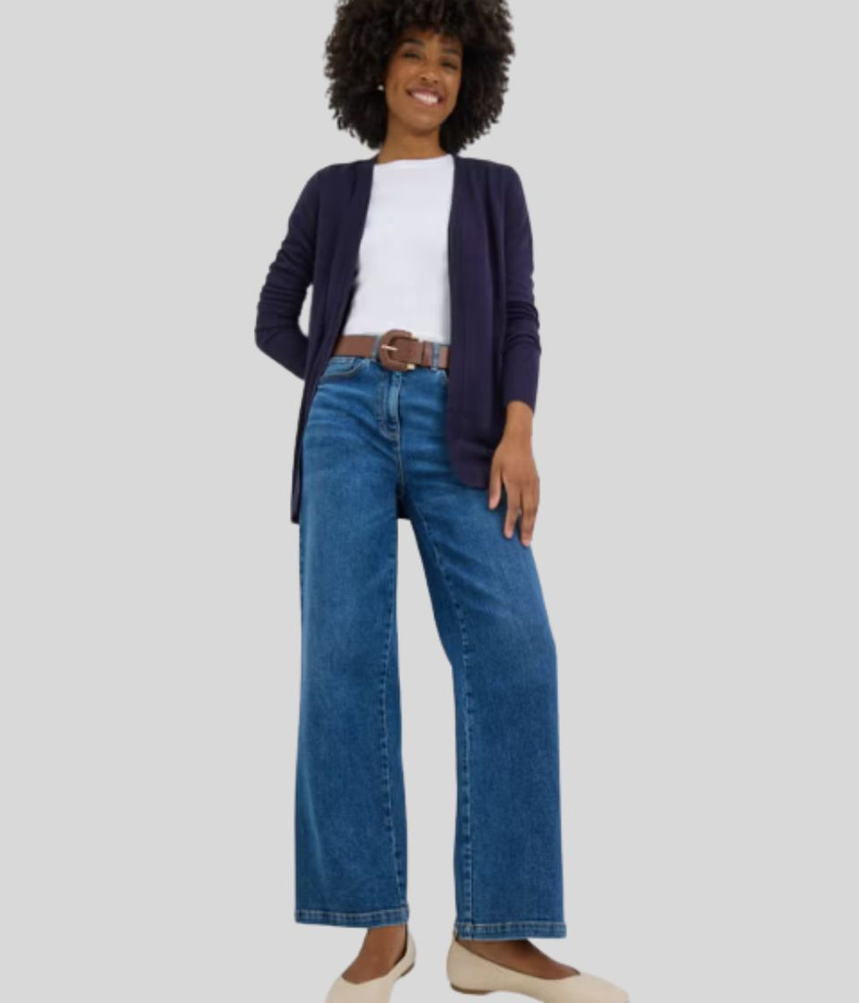 Navy Supersoft Longline Cardigan