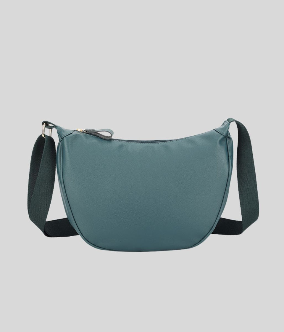 Teal Crescent Sling Bag