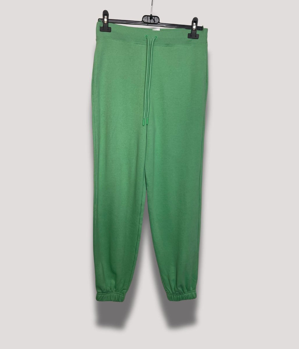 Light Green Cotton Rich Cuffed Joggers